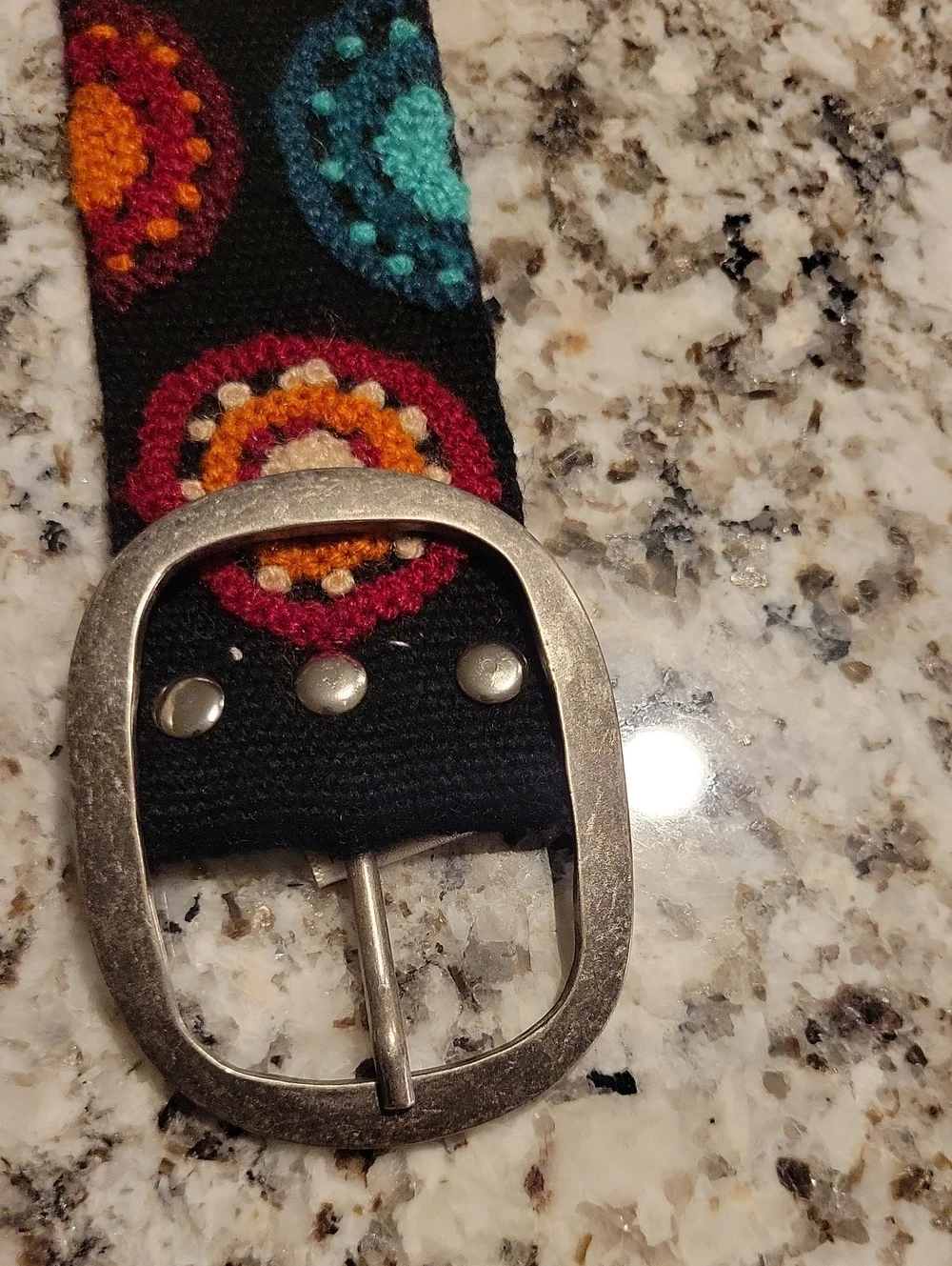 Peruvian Handcrafted Emroidered Sheep Wool Belt